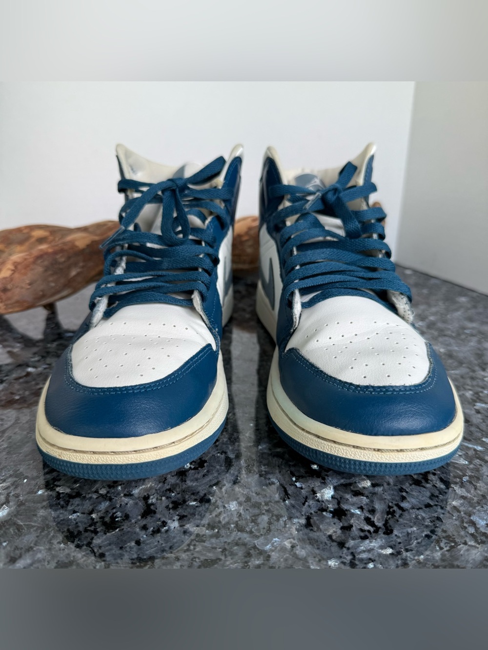 Nike Air Jordan 1 Mid Sneakers, Sky J French Blue White, BQ6472-414 W size 11 - Picture 5 of 12